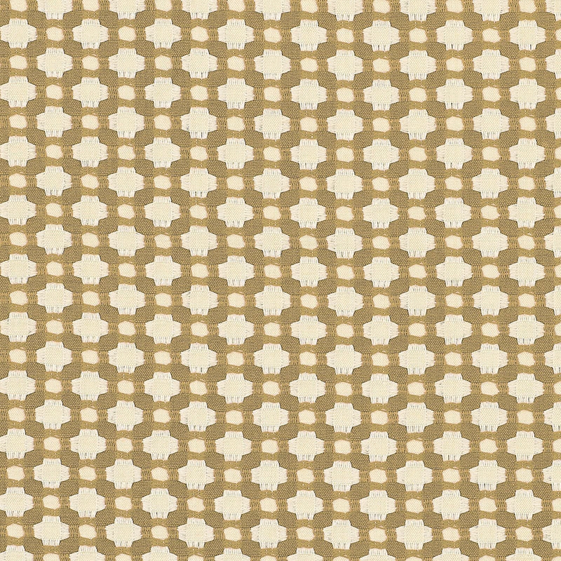 Schumacher Betwixt Biscuit/Ivory Fabric 62616