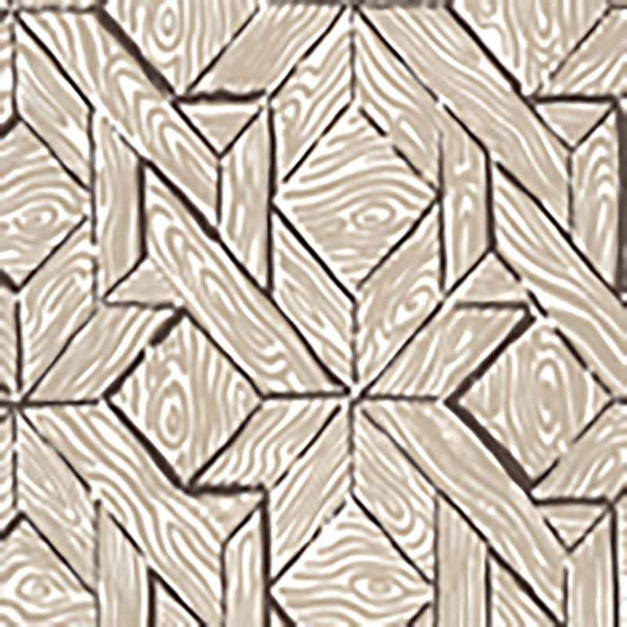 China Seas Parquetry Taupe Brown Wallpaper 6280-01WWP