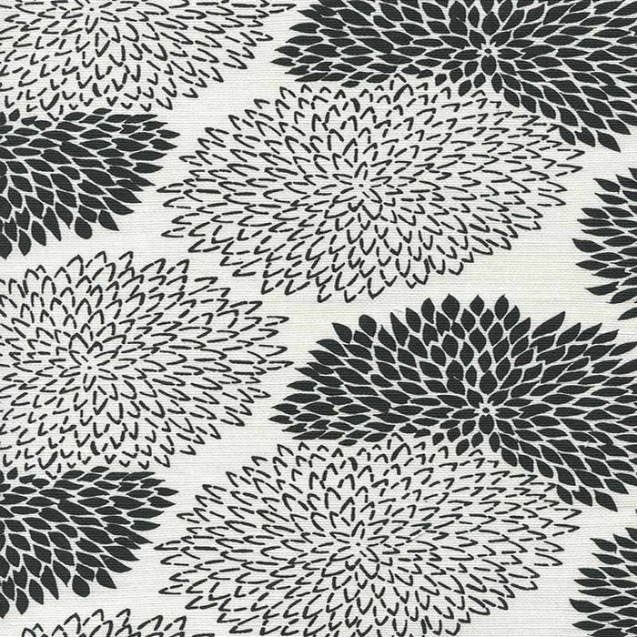 China Seas New Chrysanthemum Black Fabric 6290-12