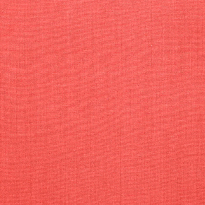 Schumacher Avery Cotton Plain Coral Fabric Sample 62945