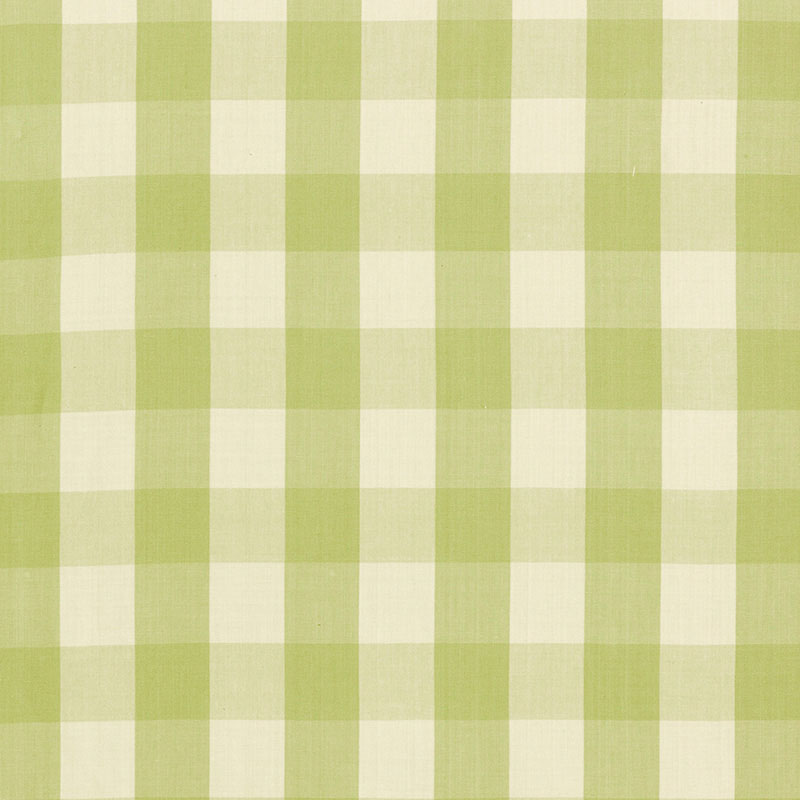 Schumacher Camden Cotton Check Sage Fabric 63036