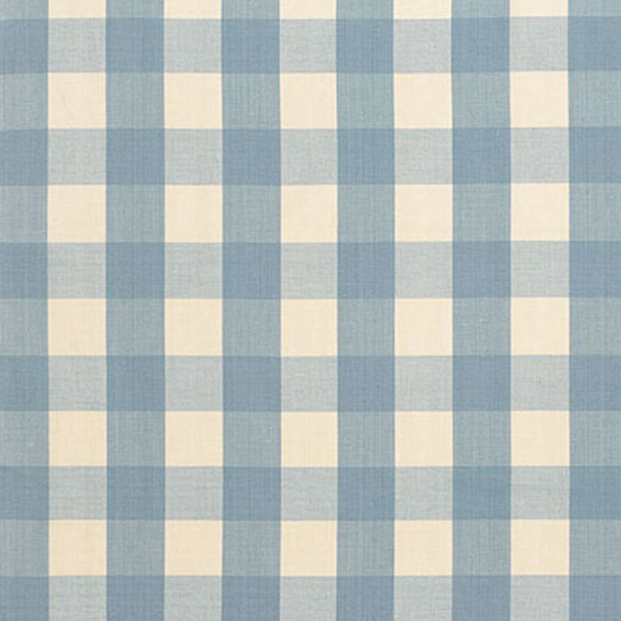 Schumacher Camden Cotton Check Chambray Fabric 63038