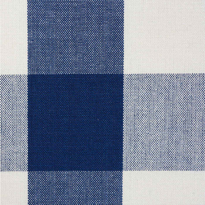 Schumacher Camden Cotton Check Navy Fabric Sample 63043