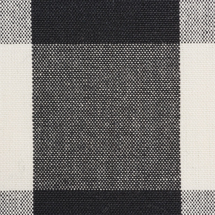 Schumacher Camden Cotton Check Black Fabric 63044