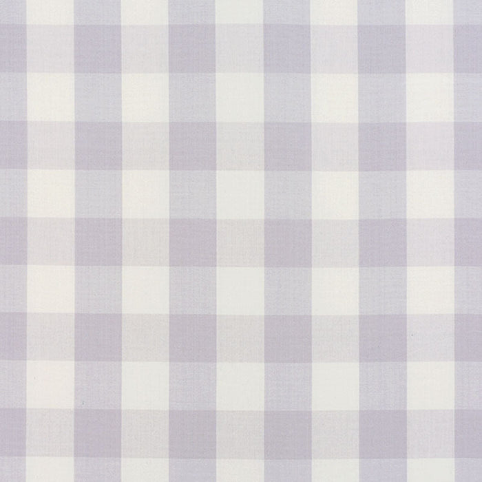 Schumacher Camden Cotton Check Lilac Fabric Sample 63046