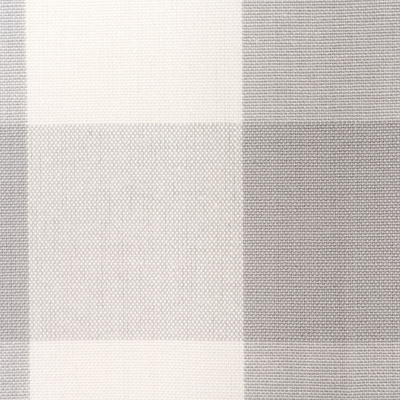 Schumacher Camden Cotton Check Grey Fabric 63047