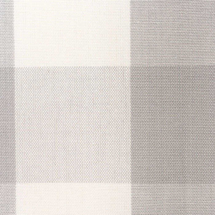 Schumacher Camden Cotton Check Grey Fabric Sample 63047