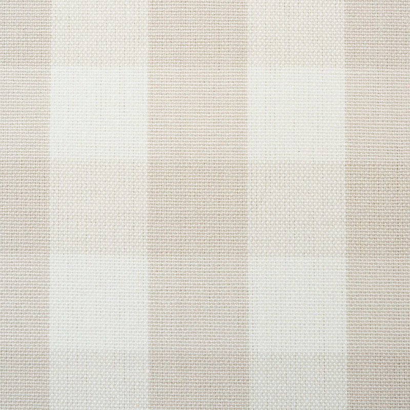 Schumacher Elton Cotton Check Natural Fabric 63068