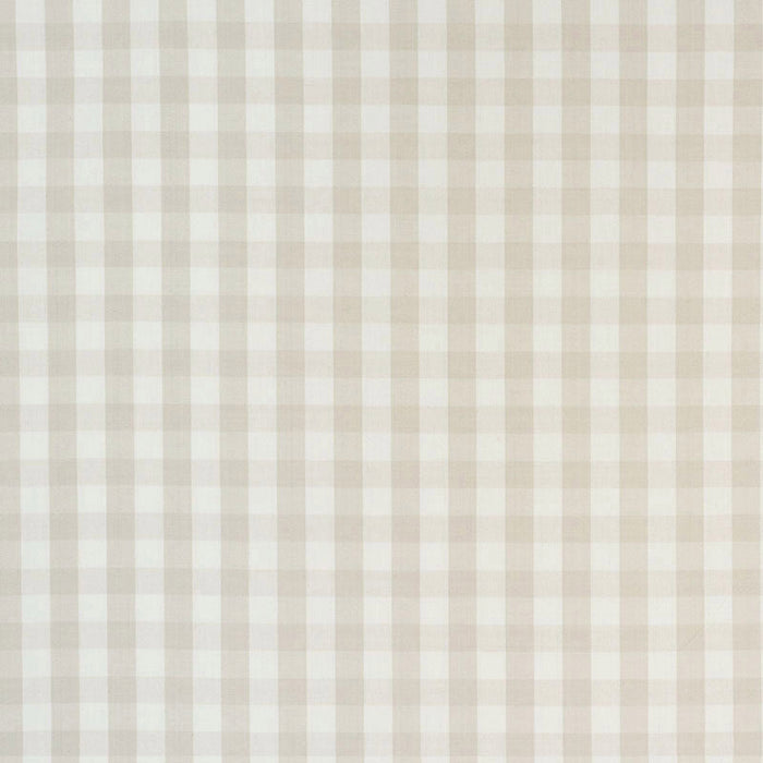 Schumacher Elton Cotton Check Natural Fabric Sample 63068