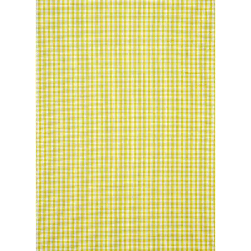 Schumacher Elton Cotton Check Yellow Fabric 63069