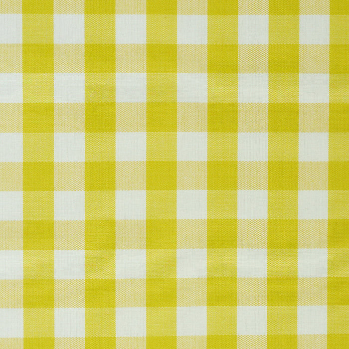 Schumacher Elton Cotton Check Yellow Fabric Sample 63069