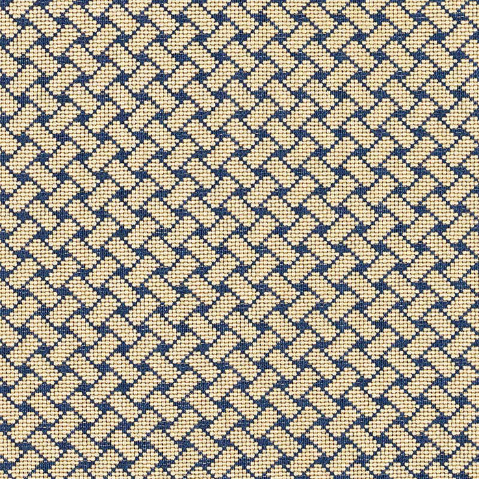 Schumacher Bristol Weave Blue Fabric Sample 63396