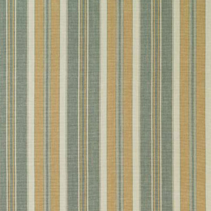 Schumacher Hudson Stripe Aqua Fabric Sample 63432