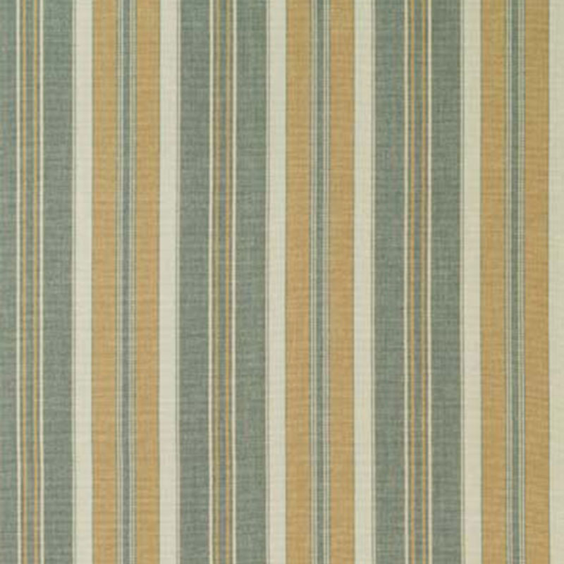 Schumacher Hudson Stripe Aqua Fabric 63432