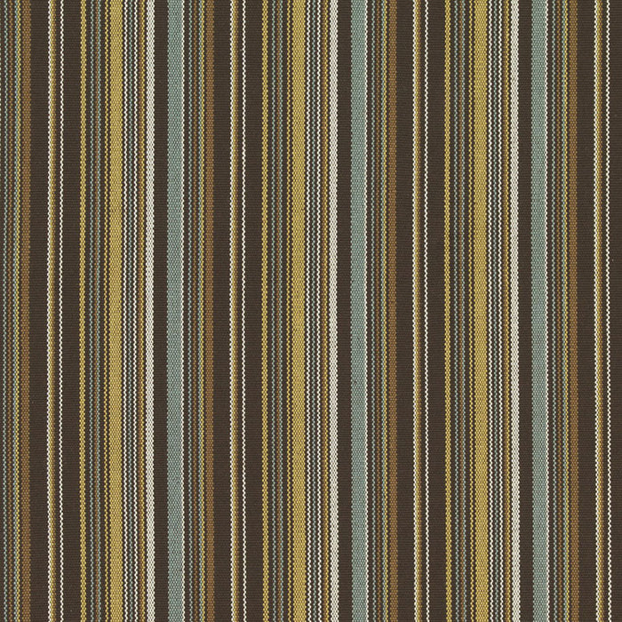 Schumacher Malibu Stripe Chocolate Fabric Sample 63454