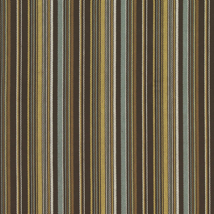 Schumacher Malibu Stripe Chocolate Fabric 63454