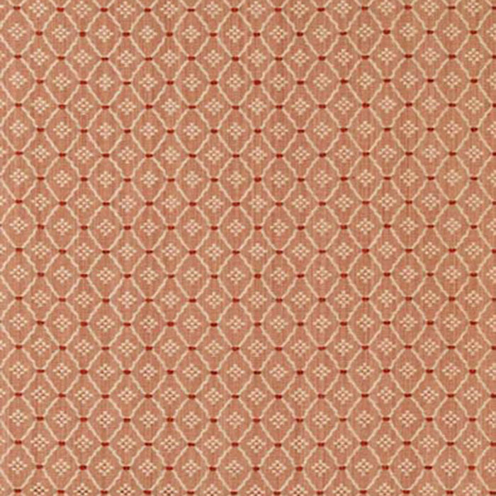 Schumacher Clifton Cotton Strie Coral Fabric Sample 63523