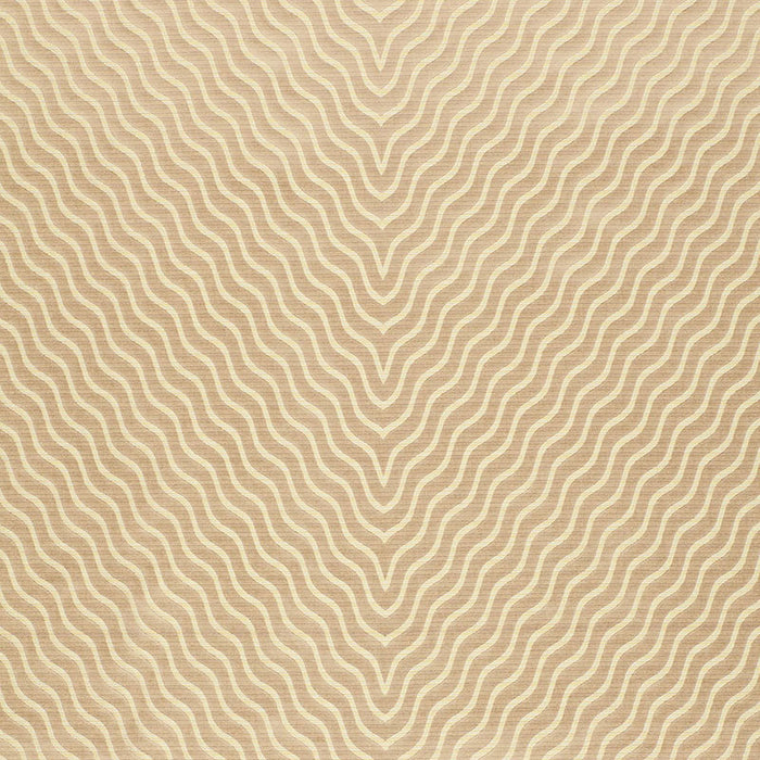 Schumacher Ripple Effect Champagne Fabric Sample 63571