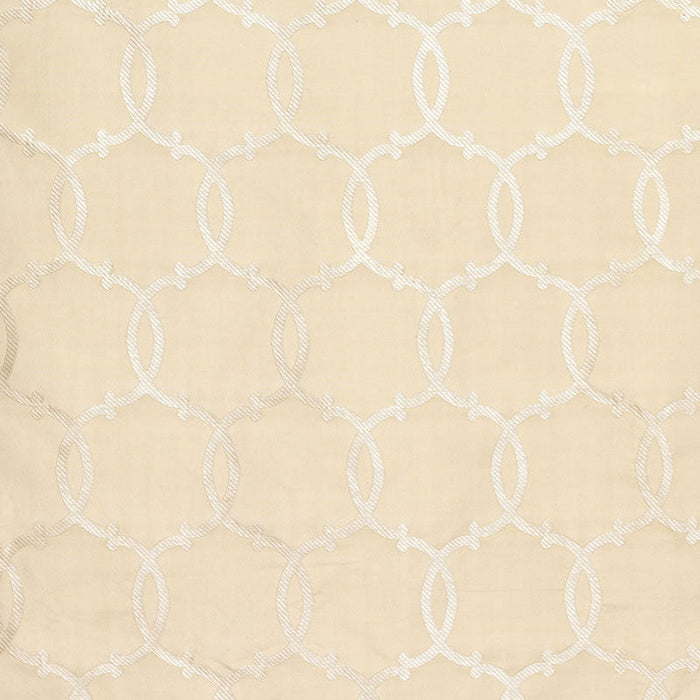 Schumacher Silk Tracery Alabaster Fabric Sample 63712