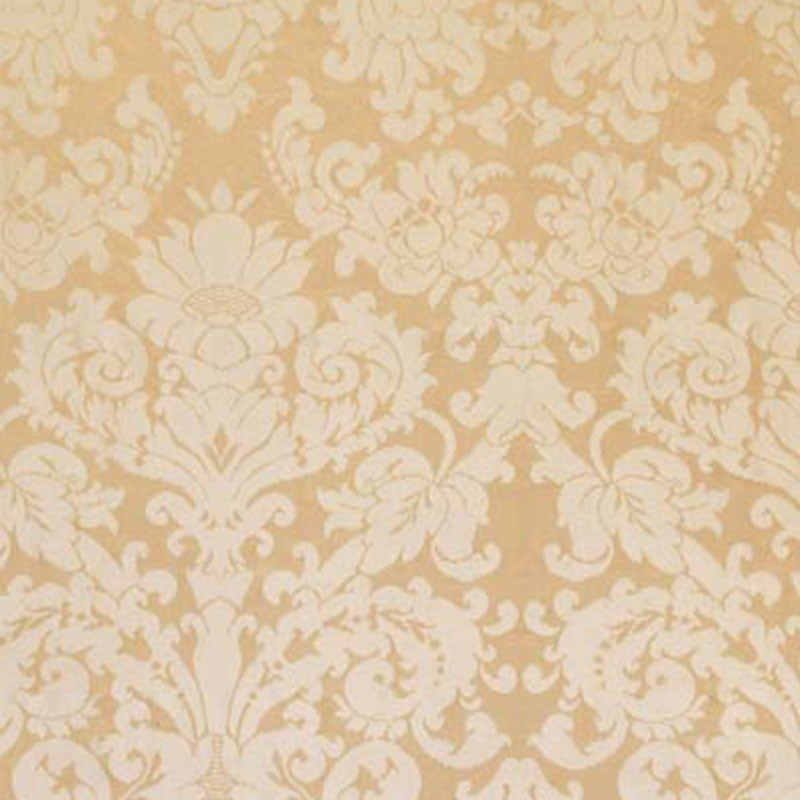 Schumacher Hatfield Silk Damask Sesame Fabric 63740