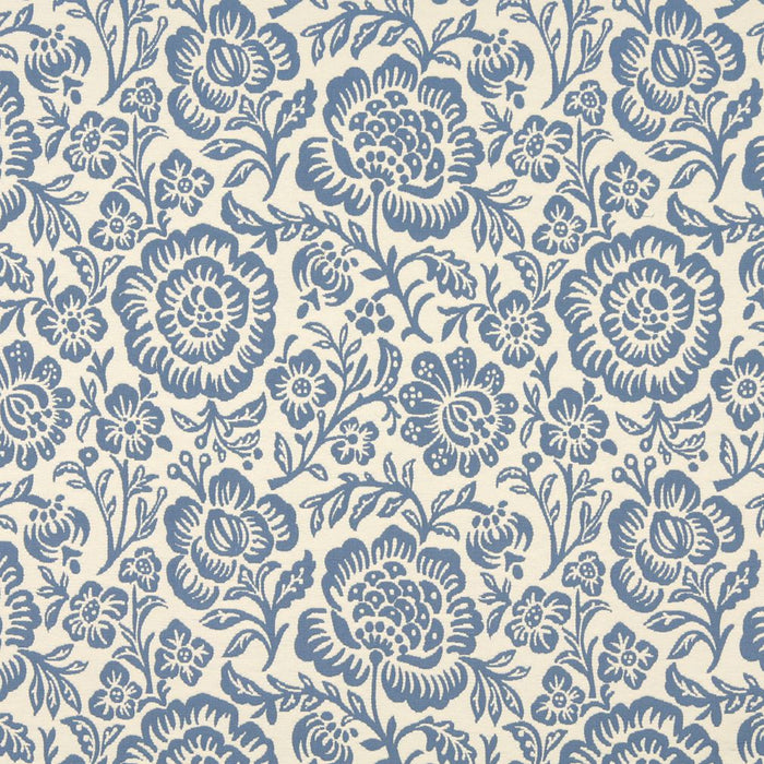 Charlotte Wedgewood Floral Fabric 6404