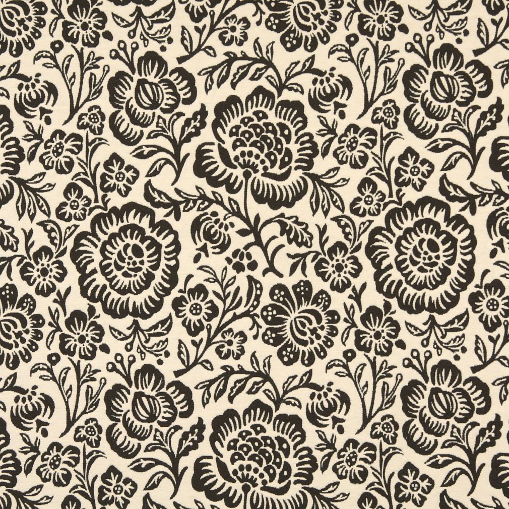 Charlotte Cocoa Floral Fabric Sample 6405