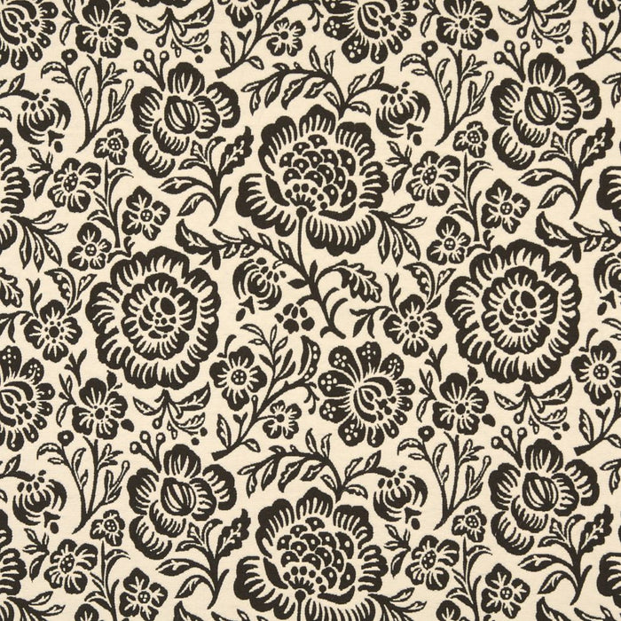 Charlotte Cocoa Floral Fabric 6405