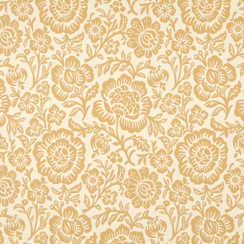 Charlotte Saffron Floral Fabric 6406