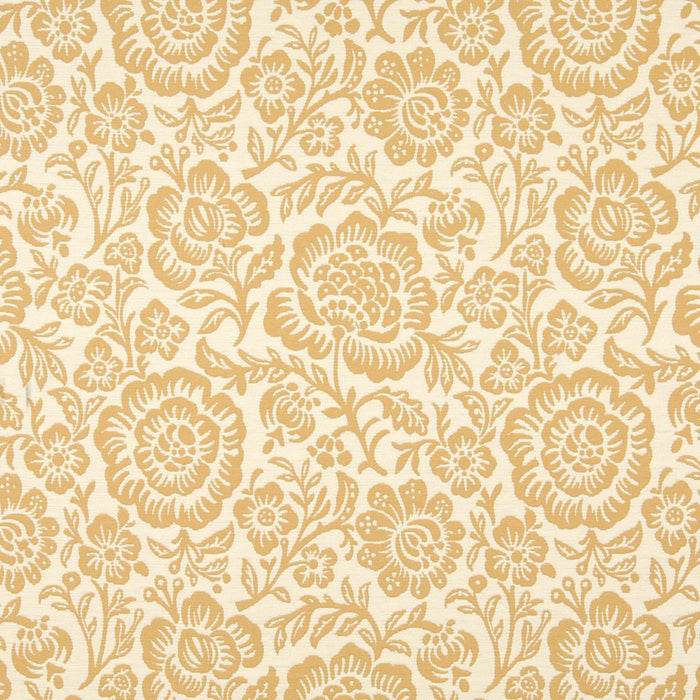 Charlotte Saffron Floral Fabric 6406