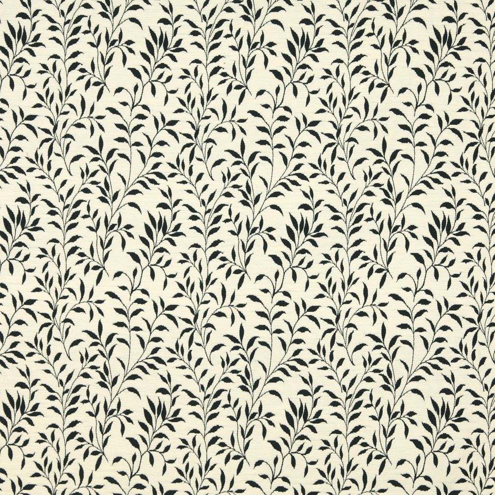 Charlotte Onyx Leaf Fabric Sample 6409