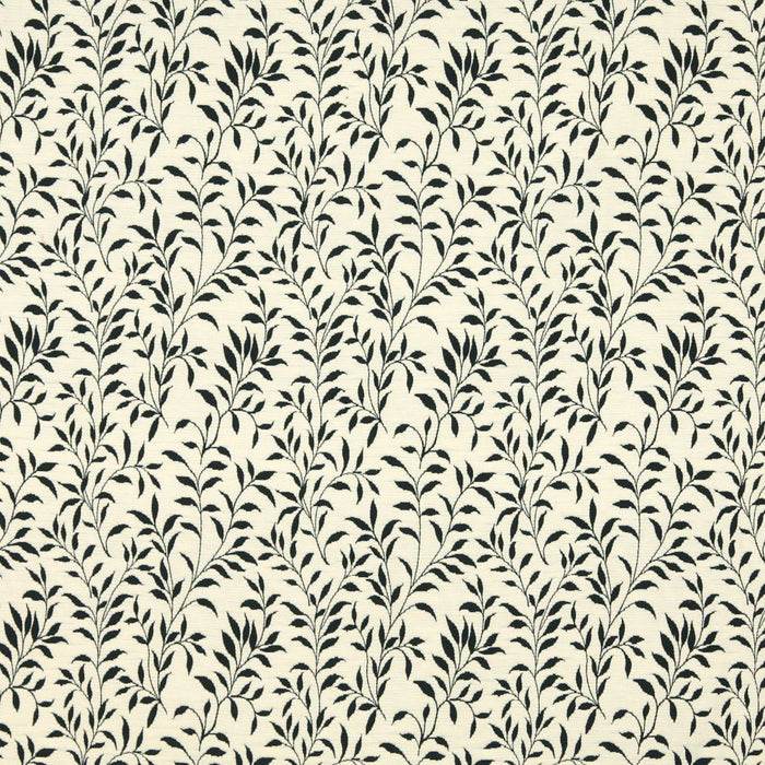 Charlotte Onyx Leaf Fabric 6409