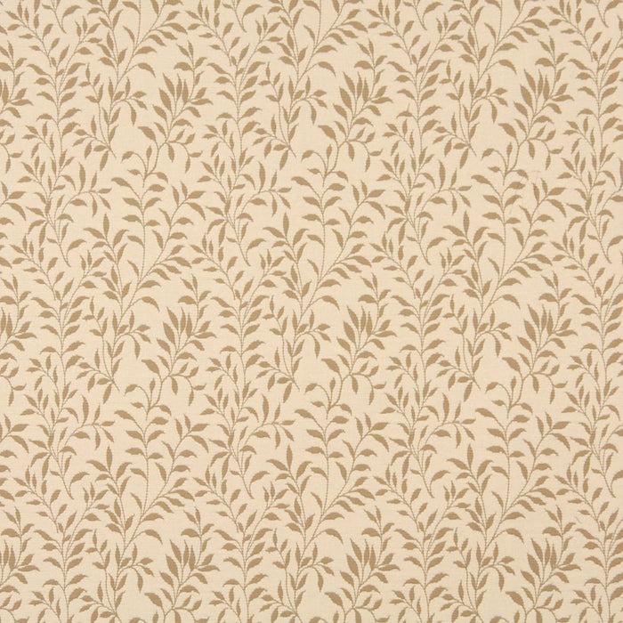 Charlotte Cream Leaf Fabric 6411