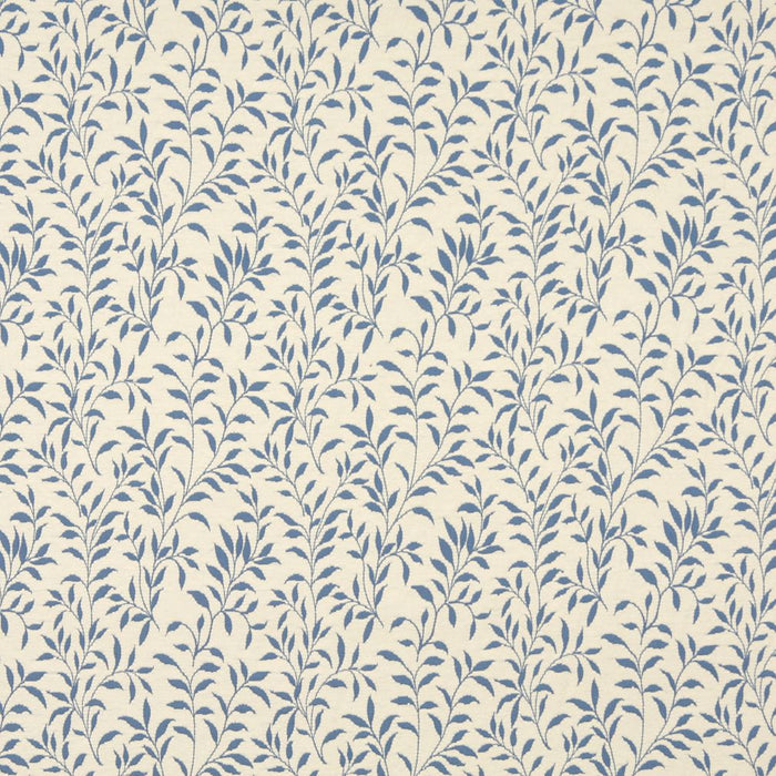 Charlotte Wedgewood Leaf Fabric Sample 6414