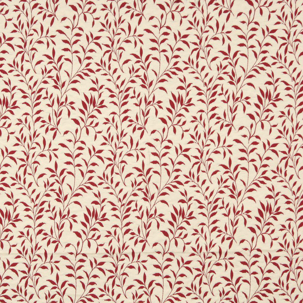 Charlotte Garnet Leaf Fabric 6415