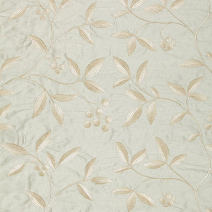 Schumacher Adelaide Embroidery Ciel Fabric 64332