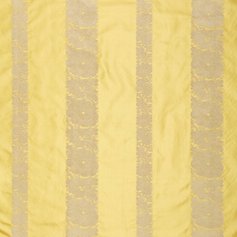 Schumacher Mandarin Silk Stripe Sunlight Fabric 64430