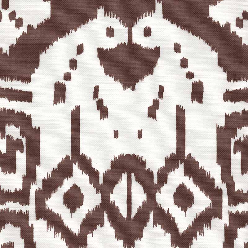 China Seas Island Ikat Brown Fabric 6460-05