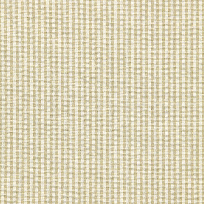 Schumacher Barnet Cotton Check Flax Fabric Sample 64620