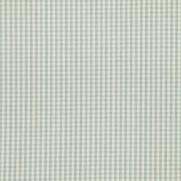 Schumacher Barnet Cotton Check Aqua Fabric Sample 64622