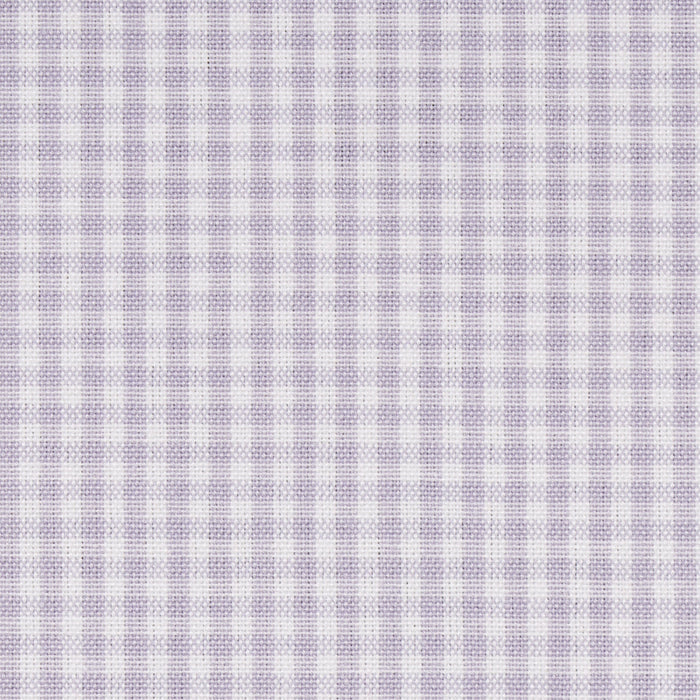 Schumacher Barnet Cotton Check Lilac Fabric Sample 64648