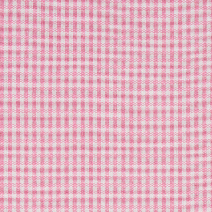 Schumacher Barnet Cotton Check Blush Fabric Sample 64649