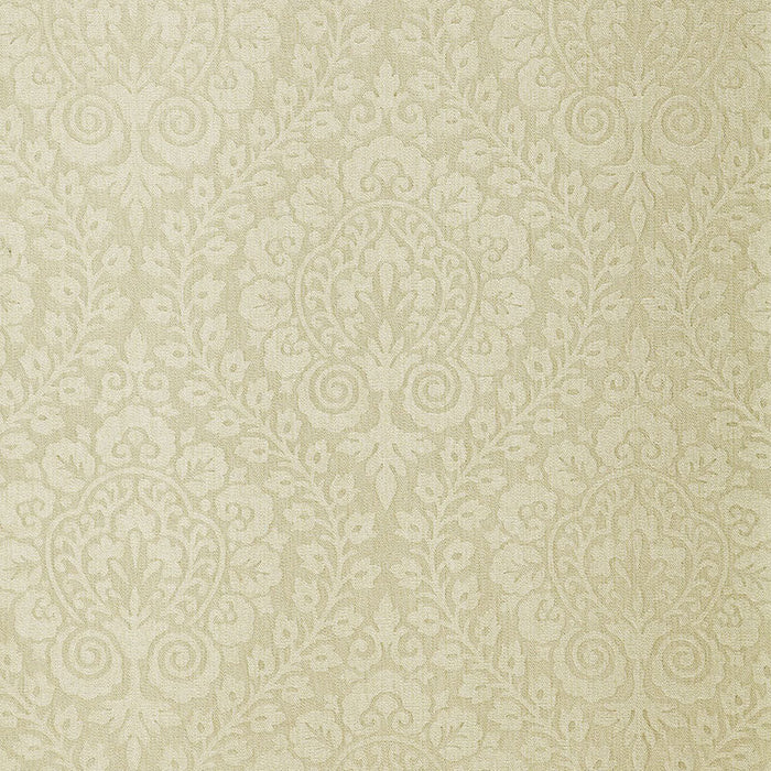 Schumacher Amalfi Damask Greige Fabric Sample 64691