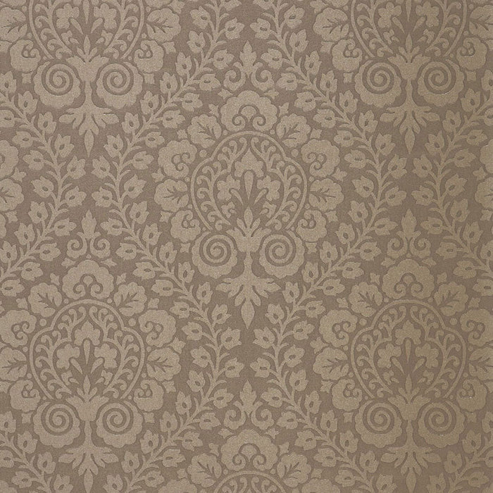 Schumacher Amalfi Damask Smoke Fabric Sample 64692