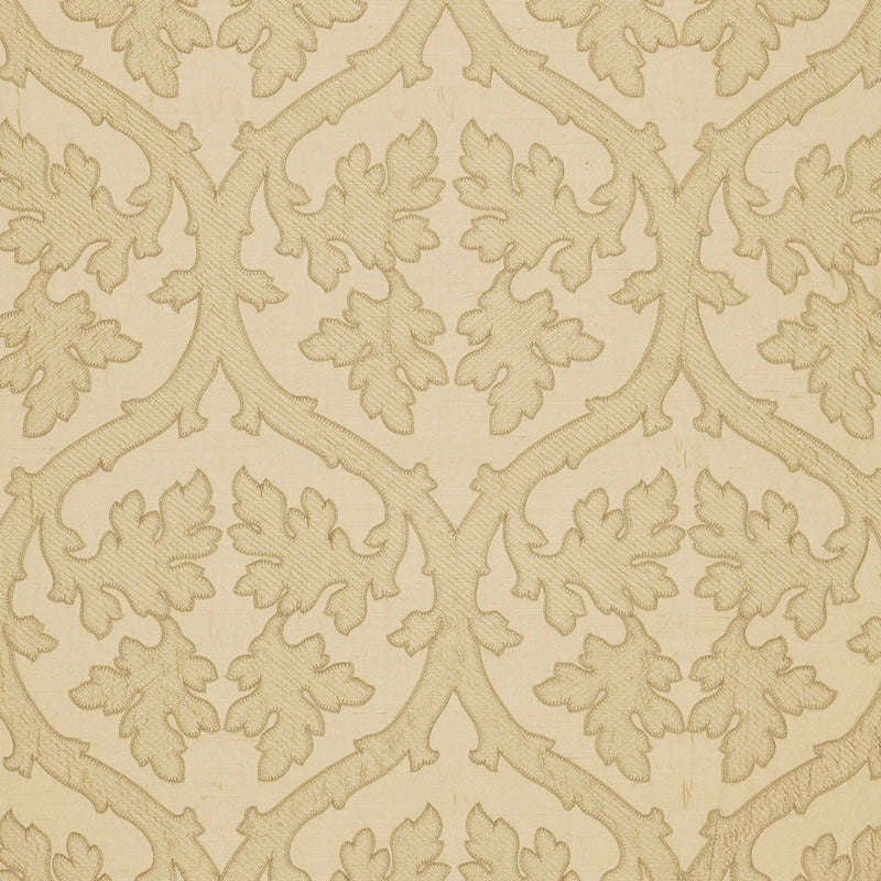 Schumacher Ravenna Embroidery Bone Fabric 64742