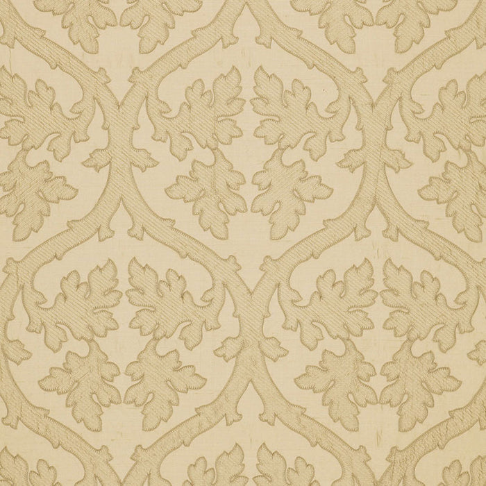 Schumacher Ravenna Embroidery Bone Fabric 64742