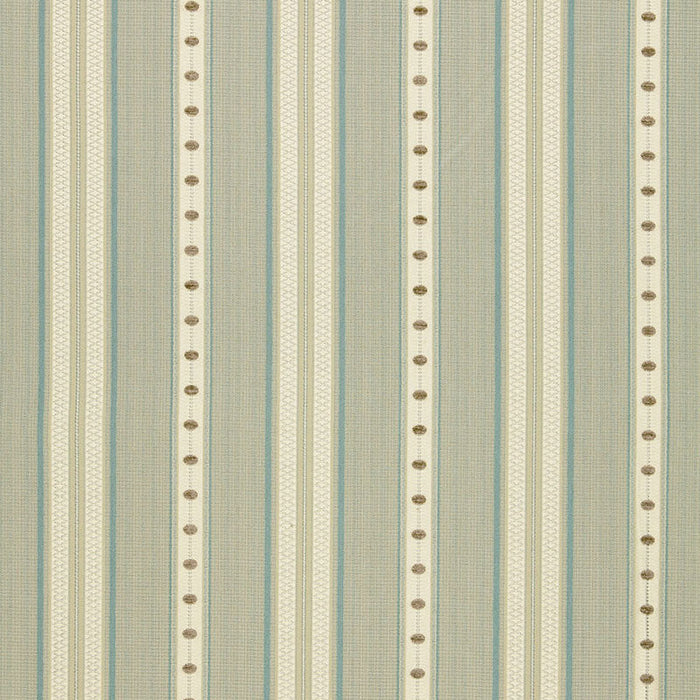 Schumacher Francesca Stripe Moonstone Fabric Sample 64750