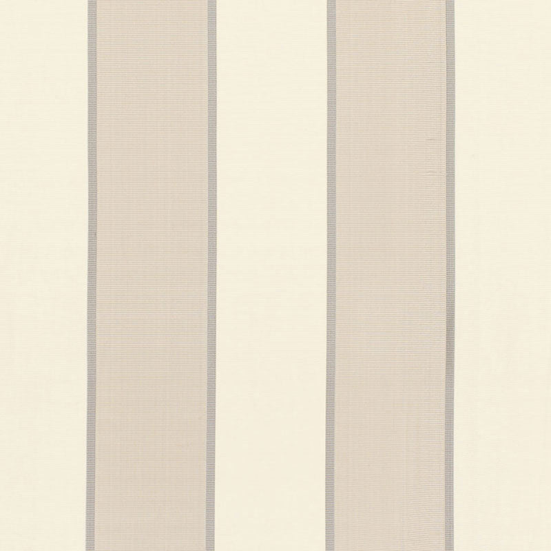 Schumacher Montebello Stripe Platinum Fabric 64784