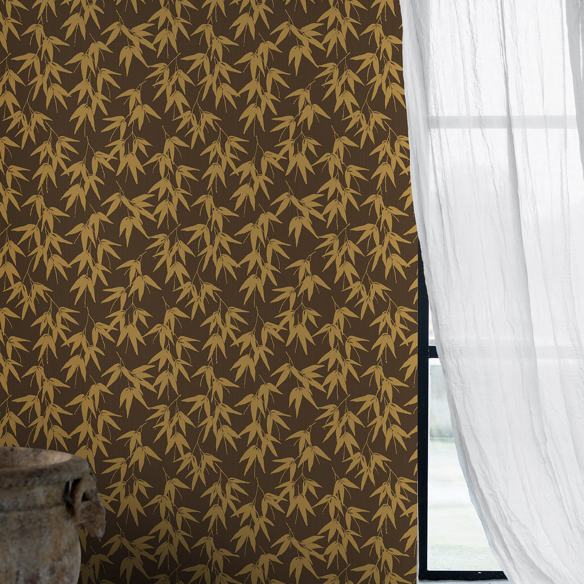 Schumacher Geo Tribe Gold Wallpaper 6481