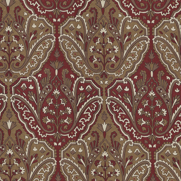 Schumacher Maharajah Crewel Embroidery Pompeii Fabric 64811