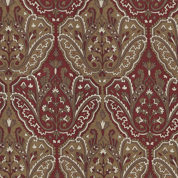 Schumacher Maharajah Crewel Embroidery Pompeii Fabric Sample 64811